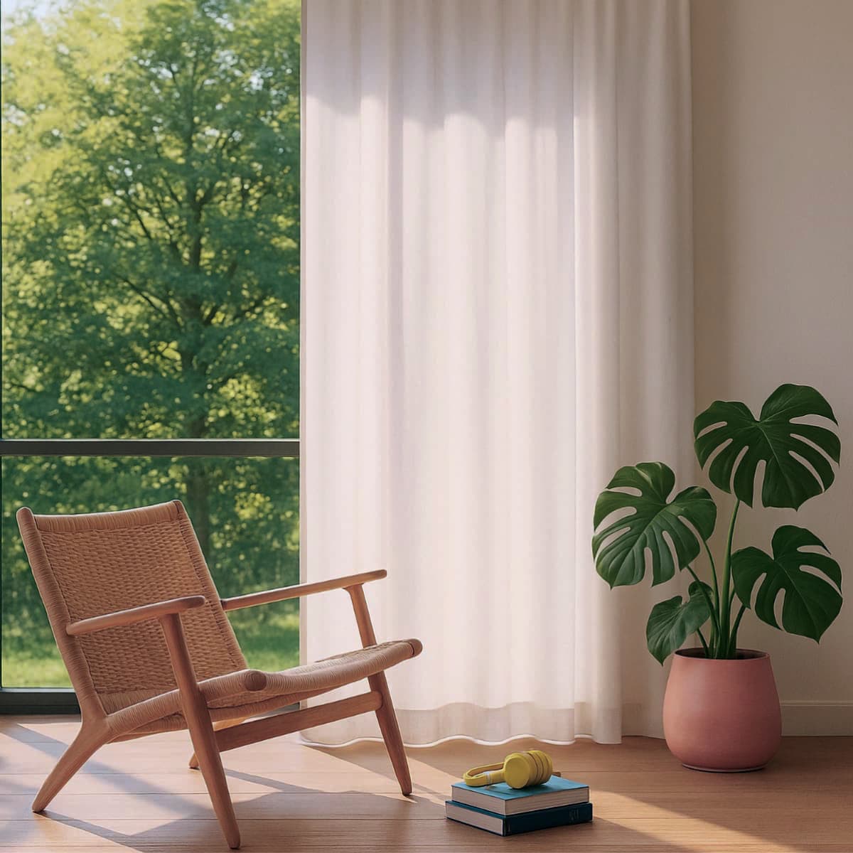 Nachtvorhang weiss Bild 5